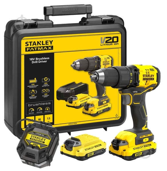 Шуруповерт аккумуляторный Stanley FatMax SFMCD710D2K - фото 2