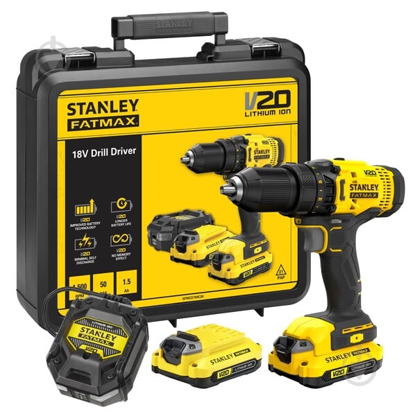 Шуруповерт аккумуляторный Stanley FatMax SFMCD700C2K - фото 3