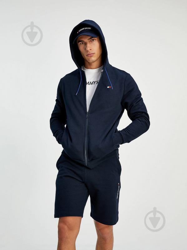 Джемпер Tommy Hilfiger FLEECE FZ HOODY S20S200354-DW5 р. L темно-синий - фото 1