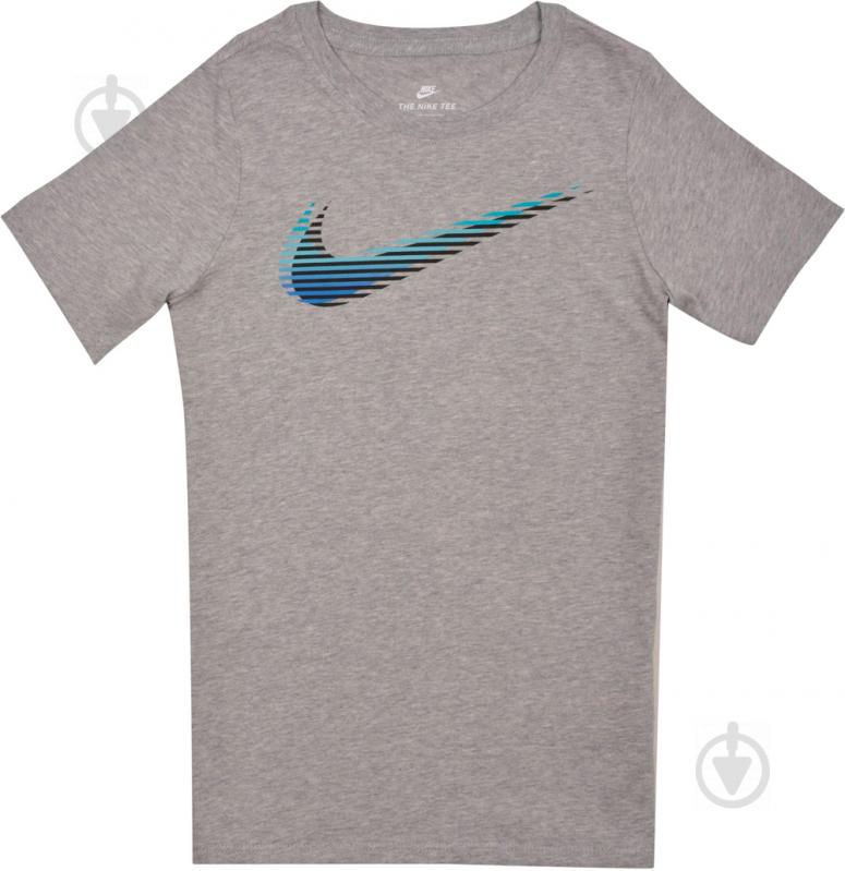 Футболка Nike B NSW TEE LIGHTSPD SWOOSH 863804-063 р.M сірий - фото 2