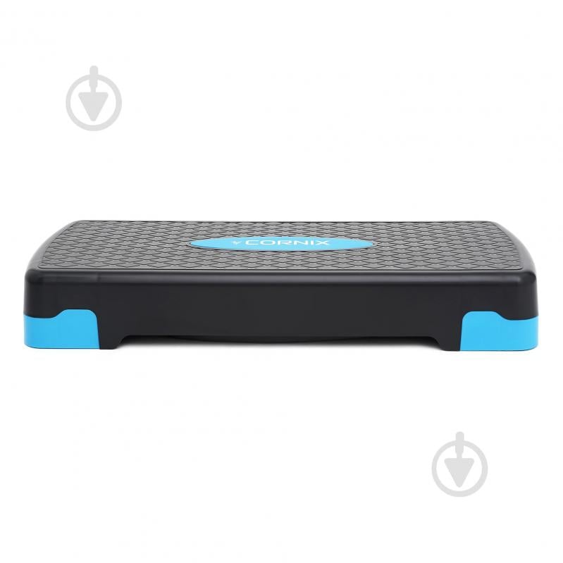 Степ-платформа Cornix 2-ступенчатая 68х28х10-15 см XR-0191 Black/Blue - фото 5