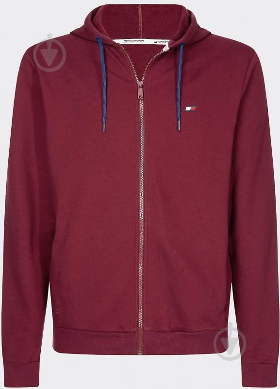 Джемпер Tommy Hilfiger FLEECE FZ HOODY S20S200354-VLP р. L бордовый - фото 5