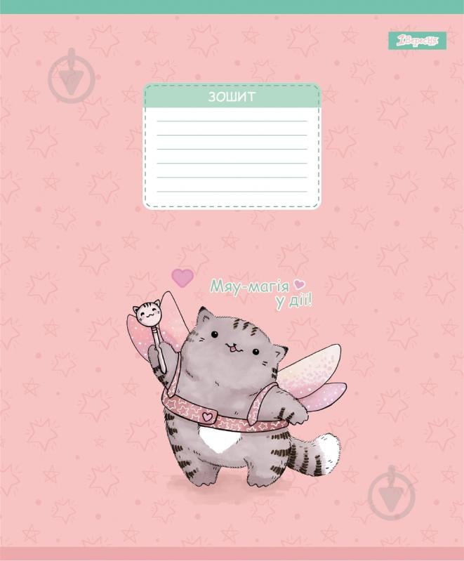 Набір шкільних зошитів Meow Cat 12 аркушів коса лінія 5 шт. YES - фото 2