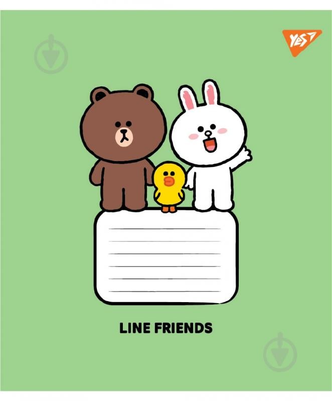 Набір шкільних зошитів Line Friends Stylish 12 аркушів коса лінія 5 шт. YES - фото 5 Набір шкільних зошитів Line Friends Stylish 12 аркушів коса лінія 5 шт. YES - фото 5