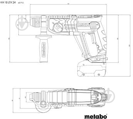 Перфоратор Metabo KH 18 LTX 24 metaBOX 145 L 601712650 - фото 4