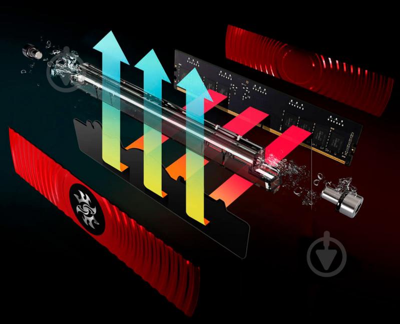 Оперативная память ADATA DDR4 SDRAM 8 GB (1x8GB) 3200 MHz (AX4U320038G16-SR80) XPG Spectrix D80 Red - фото 4