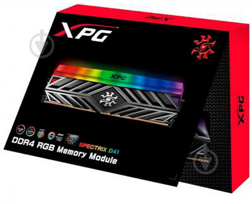 Оперативна пам'ять ADATA DDR4 SDRAM 8 GB (1x8GB) 3200 MHz (AX4U320038G16-ST41) XPG Spectrix D41 Tungsten Grey - фото 4