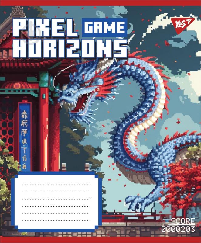 Набор школьных тетрадей Pixel game 12 листов косая линия 5 шт. YES - фото 2 Набор школьных тетрадей Pixel game 12 листов косая линия 5 шт. YES - фото 2