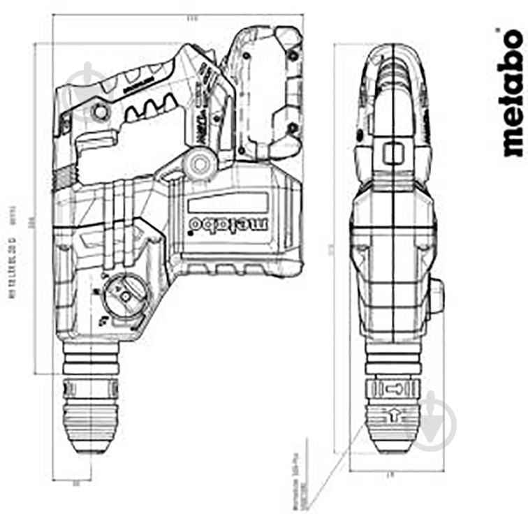 Перфоратор Metabo KH 18 LTX BL 28 Q 601715850 - фото 7