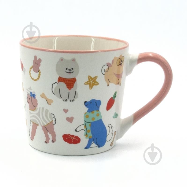 Чашка Milika Feawyn DogsPink 390 мл M0520-B357-G3430B - фото 1
