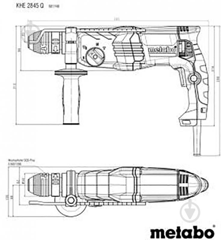 Перфоратор Metabo KHE 2845 Q 601740500 - фото 7