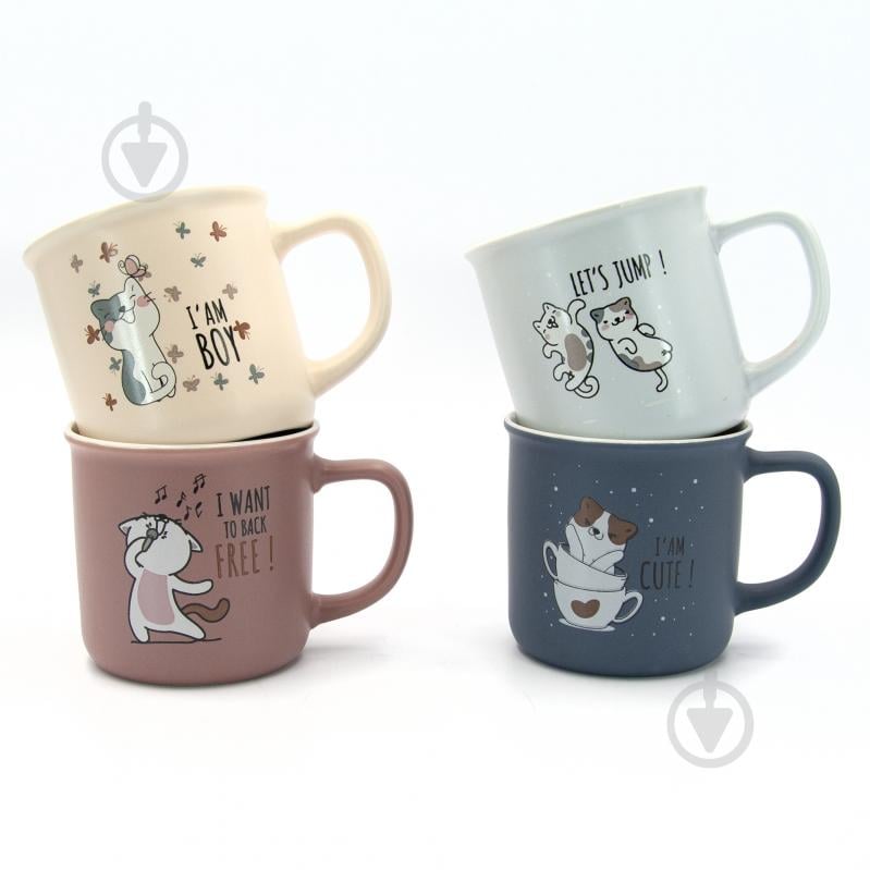 Чашка Milika CatfeCup Grey 320 мл M0520-RX-N250413Grey - фото 4