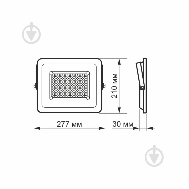 Прожектор светодиодный Videx F2e 5000 K 100 Вт IP65 серый 26332 - фото 4