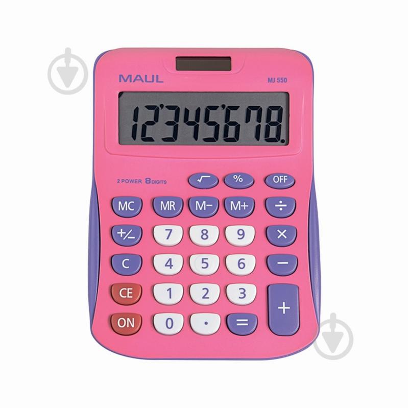 Калькулятор настільний 8 розрядів рожевий MJ550 (7263422) Maul - фото 1 Калькулятор настільний 8 розрядів рожевий MJ550 (7263422) Maul - фото 1