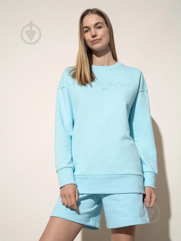 Свитшот 4F AL*4F_SWEATSHIRT 4FSS22TSWSF114-34S р.M голубой - фото 3