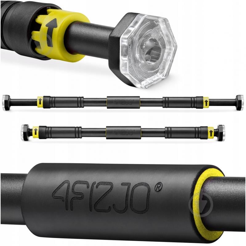 Турнік дверний 4fizjo розсувний Black/Yellow (P-5907739314765) 66 см - фото 1 Турнік дверний 4fizjo розсувний Black/Yellow (P-5907739314765) 66 см - фото 1