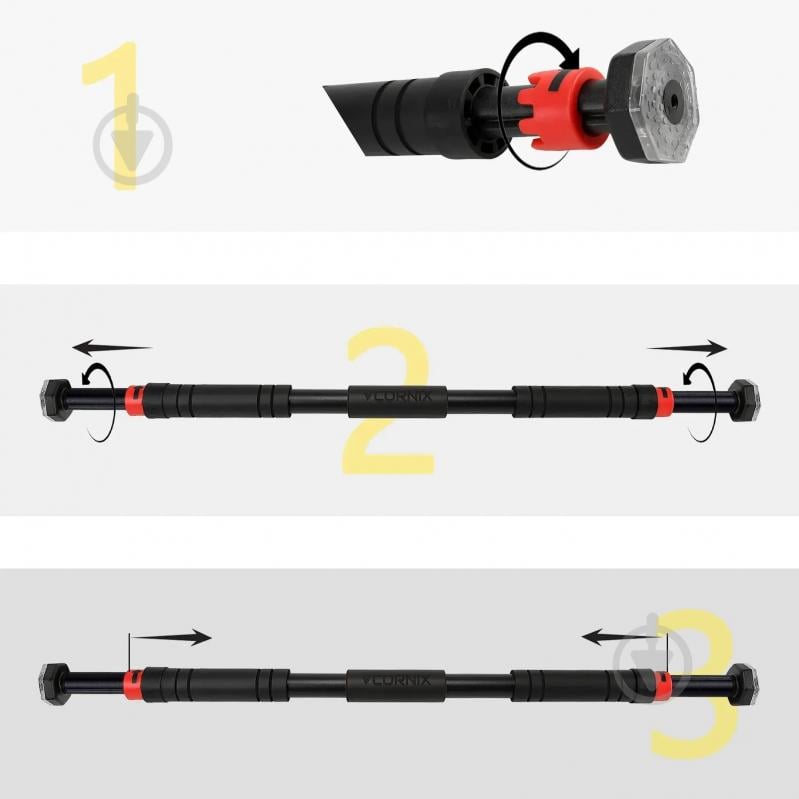 Турнік дверний Cornix XR-0170 SS25 130 см - фото 5