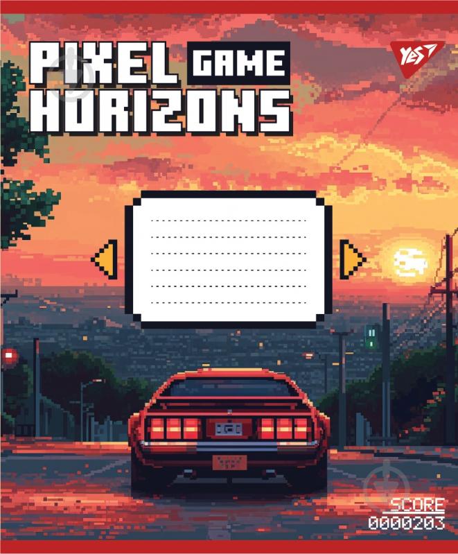 Набор школьных тетрадей Pixel game 12 листов линия 5 шт. YES - фото 3