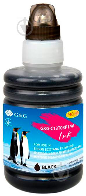 Чернила G&G G&G-C13T03P14A черный - фото 1