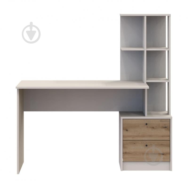 Стіл письмовий Doros Т7 1380х1360х550 мм кашемір/дуб евок прибережний - фото 3