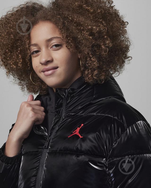 Пуховик для девочек демисезонный Nike JDG BOXY FIT PUFFER 45C483-023 р.XL черный - фото 3