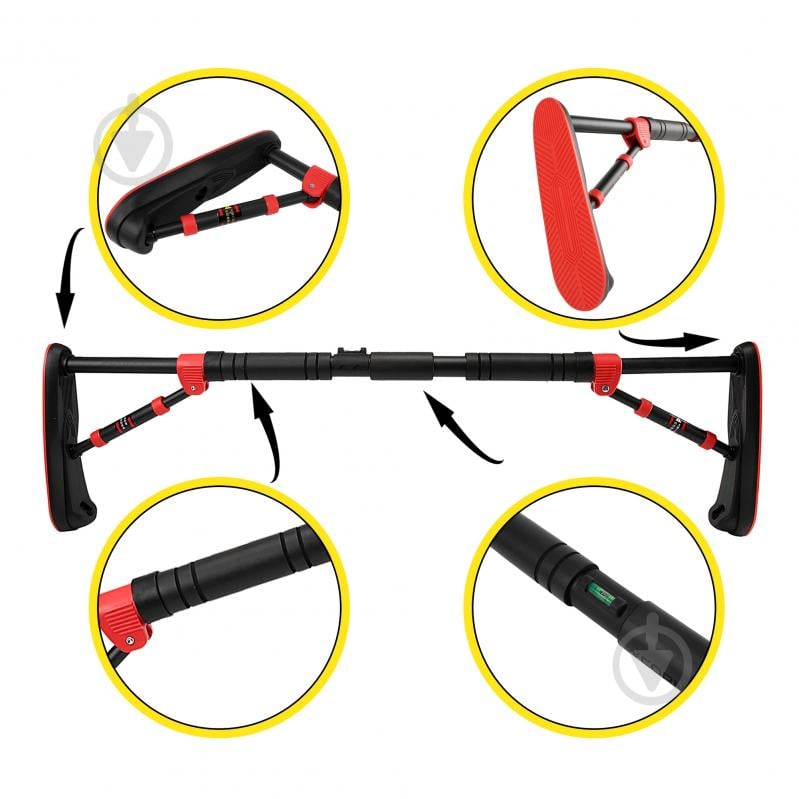 Турнік настінний Cornix XR-0290 SS25 120 см - фото 11 Турнік настінний Cornix XR-0290 SS25 120 см - фото 11