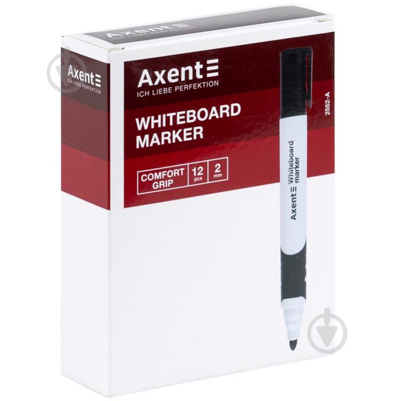 Маркер для белой доски Axent Whiteboard Comfort Grip 2 мм круглый зеленый 2552-04-A - фото 2