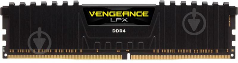 Оперативная память Corsair DDR4 SDRAM 16 GB (1x16GB) 2400 MHz (CMK16GX4M1A2400C14) VENGEANCE LPX BLACK - фото 1