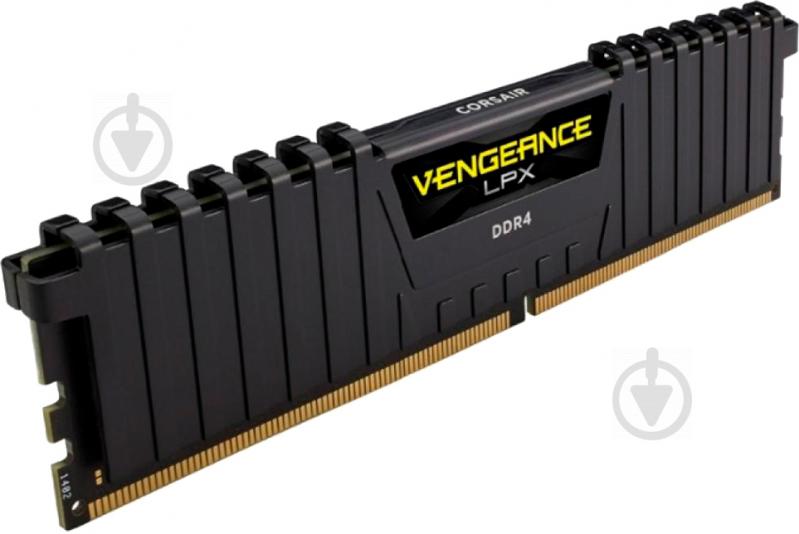 Оперативная память Corsair DDR4 SDRAM 16 GB (1x16GB) 2400 MHz (CMK16GX4M1A2400C14) VENGEANCE LPX BLACK - фото 2