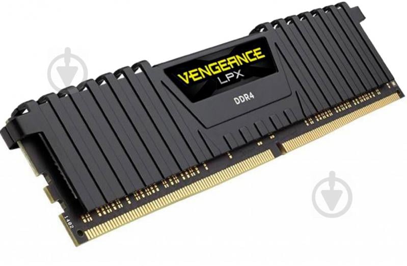 Оперативная память Corsair DDR4 SDRAM 16 GB (1x16GB) 2400 MHz (CMK16GX4M1A2400C14) VENGEANCE LPX BLACK - фото 3