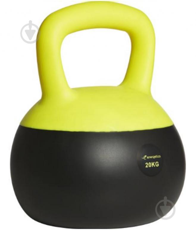 Гиря Energetics Soft Kettlebell 20 кг 410616-900050 чорний - фото 1