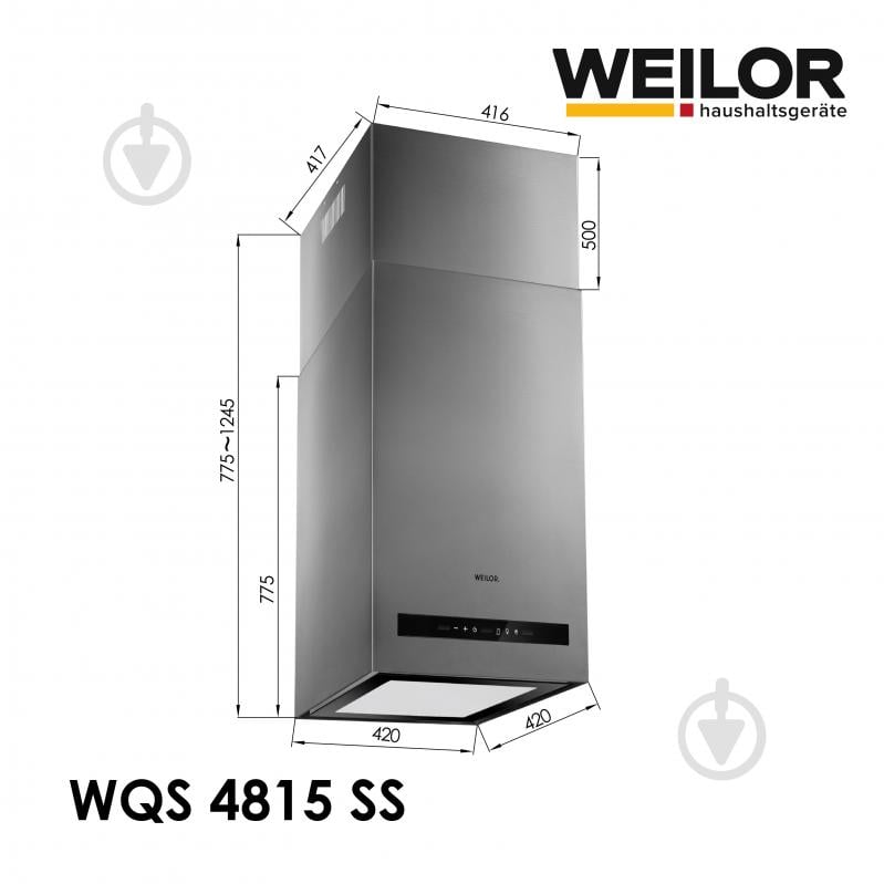 Вытяжка WEILOR WQS 4815 SS - фото 13