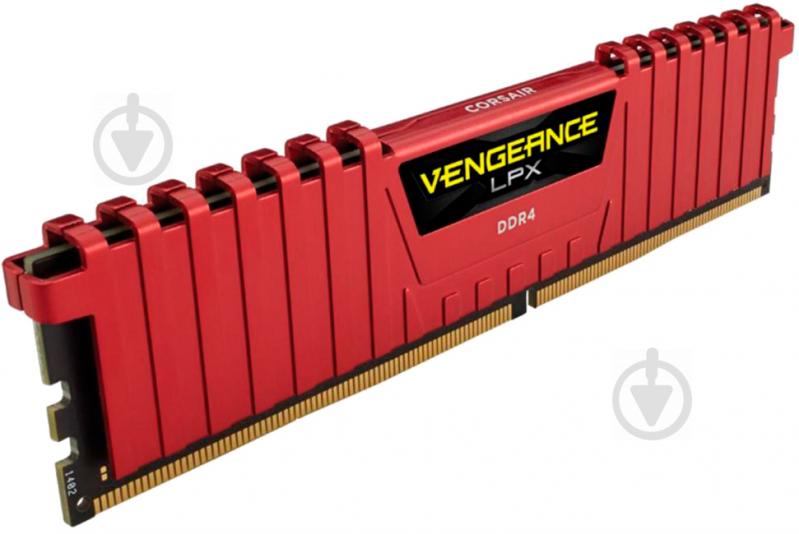 Оперативна пам'ять Corsair DDR4 SDRAM 32 GB (2x16GB) 2400 MHz (CMK32GX4M2A2400C14R) Vengeance LPX Red - фото 3