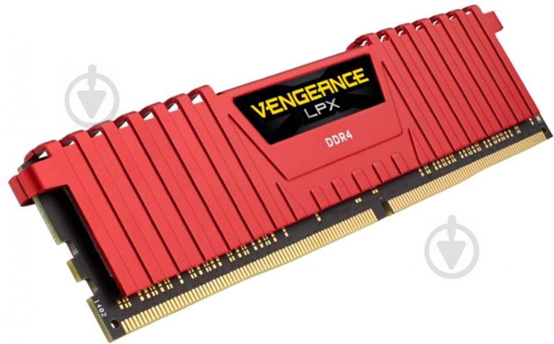 Оперативна пам'ять Corsair DDR4 SDRAM 32 GB (2x16GB) 2400 MHz (CMK32GX4M2A2400C14R) Vengeance LPX Red - фото 4