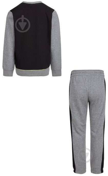 Спортивний костюм Nike COLOR BLOCK CREW N JOGGERS SET 86H470-GEH р.4 чорно-сірий - фото 2