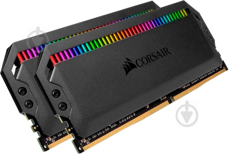 Оперативная память Corsair DDR4 SDRAM 16 GB (2x8GB) 3466 MHz (CMT16GX4M2C3466C16) Dominator Platinum RGB Black - фото 2