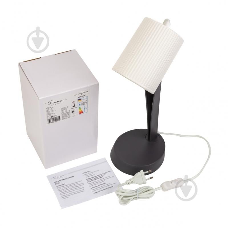 Настільна лампа Luna 1x25 Вт E14 чорний ALT-711B - фото 6 Настільна лампа Luna 1x25 Вт E14 чорний ALT-711B - фото 6