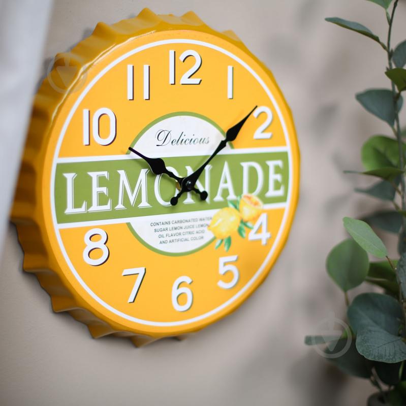 Часы настенные крышка Lemonade 30х30х4,5 см - фото 5