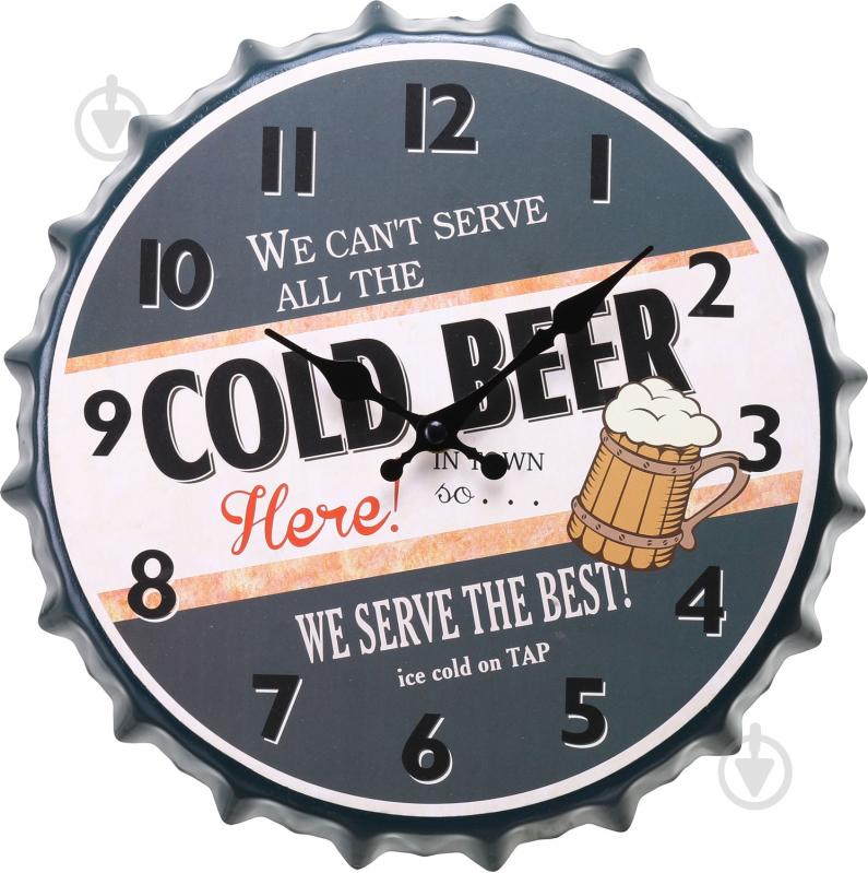 Часы настенные крышка Beer 30х30х4,5 см - фото 1