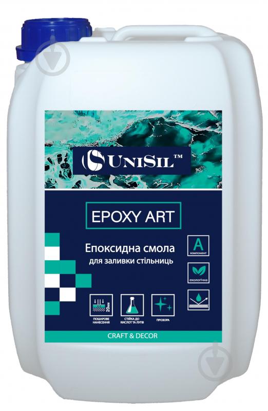 Смола эпоксидная для заливки столешниц Epoxy Art UniSil глянец бесцветный 3,86 кг - фото 1