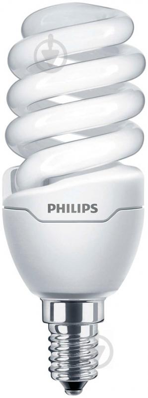 Лампа КЛЛ  Philips Tornado min T2 12 Вт E14 2700 К 230 В 929689174503 - фото 1