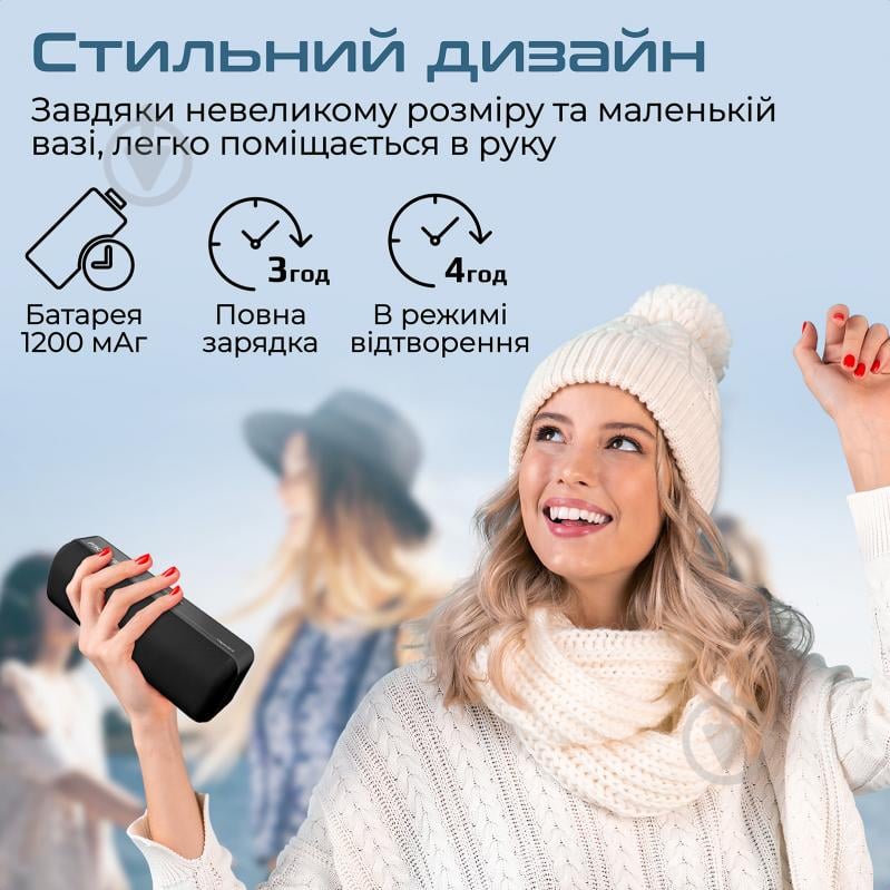 Акустическая система Promate Capsule-2 2.0 black (capsule-2.black) - фото 5