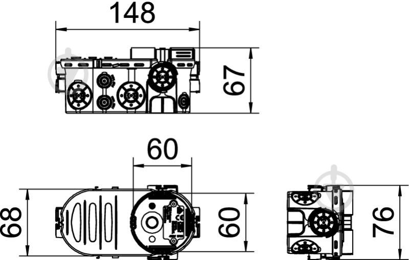 Коробка установча OBO Bettermann UE 66-L для цегляної стіни 61х66 10 шт. поліпропілен 2003727 - фото 3