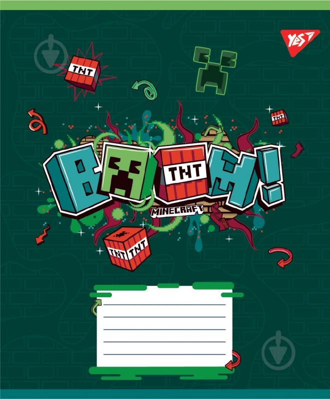 Набор школьных тетрадей Minecraft Heroes 24 листа линия 5 шт. YES - фото 3 Набор школьных тетрадей Minecraft Heroes 24 листа линия 5 шт. YES - фото 3