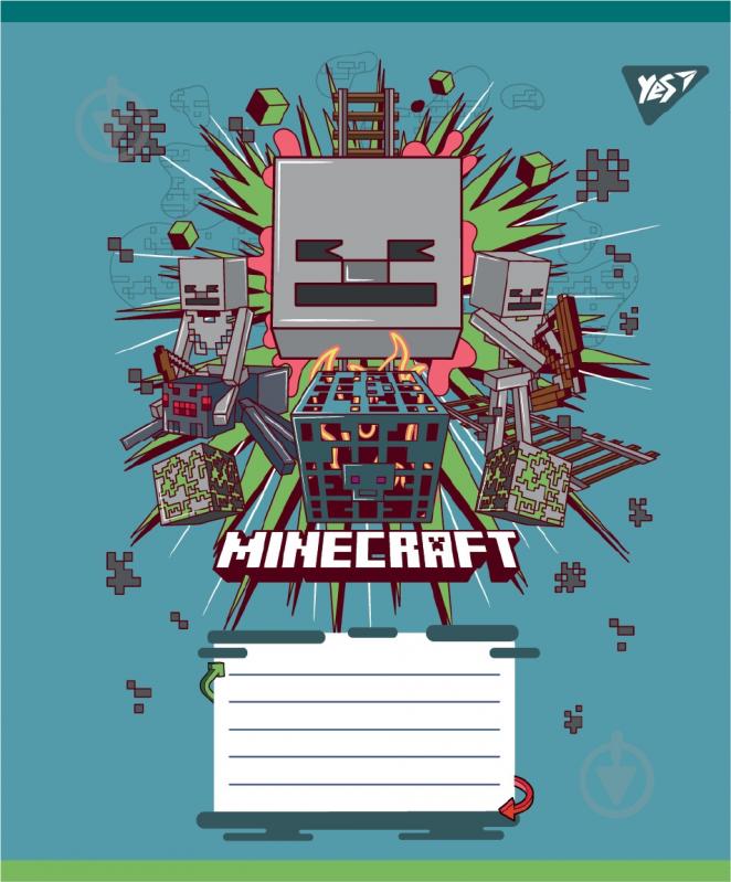 Набор школьных тетрадей Minecraft Heroes 24 листа линия 5 шт. YES - фото 5 Набор школьных тетрадей Minecraft Heroes 24 листа линия 5 шт. YES - фото 5