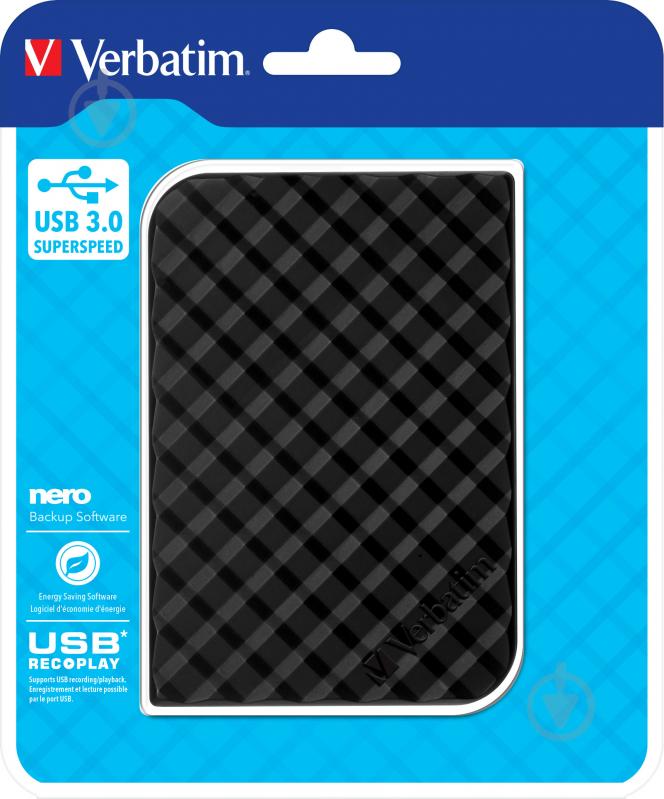 Внешний жесткий диск Verbatim Store n Go 2 ТБ 2,5" USB 3.0USB 2.0 (53195) black - фото 4