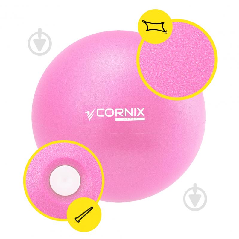 Гімнастичний м'яч Cornix MiniGYMball Pink d22 см XR-0228 - фото 5 Гімнастичний м'яч Cornix MiniGYMball Pink d22 см XR-0228 - фото 5