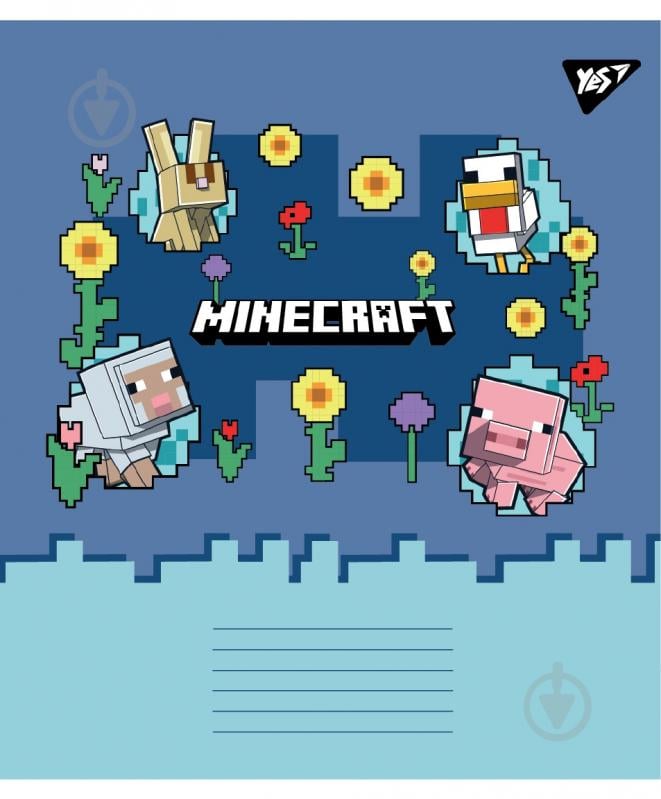 Набір шкільних зошитів Minecraft Spring 24 аркуші лінія 5 шт. YES - фото 2 Набір шкільних зошитів Minecraft Spring 24 аркуші лінія 5 шт. YES - фото 2