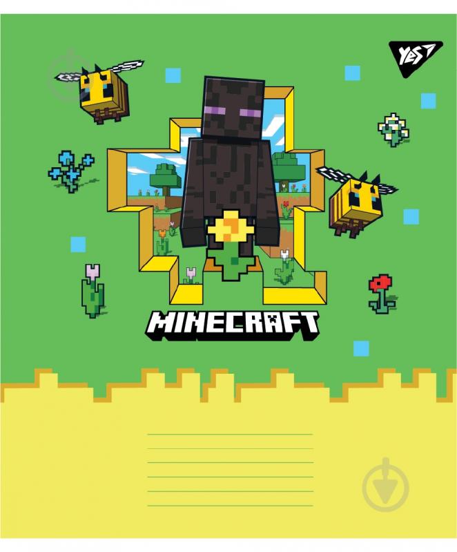 Набір шкільних зошитів Minecraft Spring 24 аркуші лінія 5 шт. YES - фото 4 Набір шкільних зошитів Minecraft Spring 24 аркуші лінія 5 шт. YES - фото 4