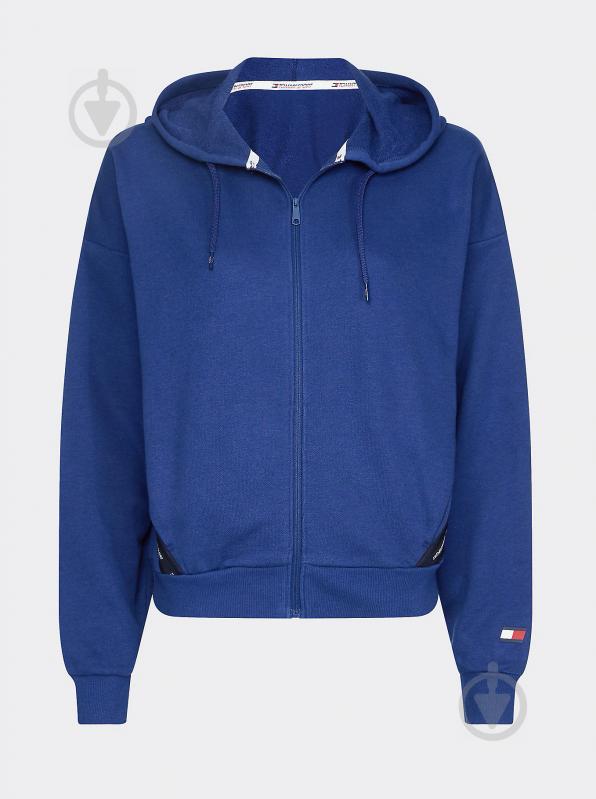 Джемпер Tommy Hilfiger FZ HOODY WITH TAPE S10S100478-C7H р. XS синий - фото 5